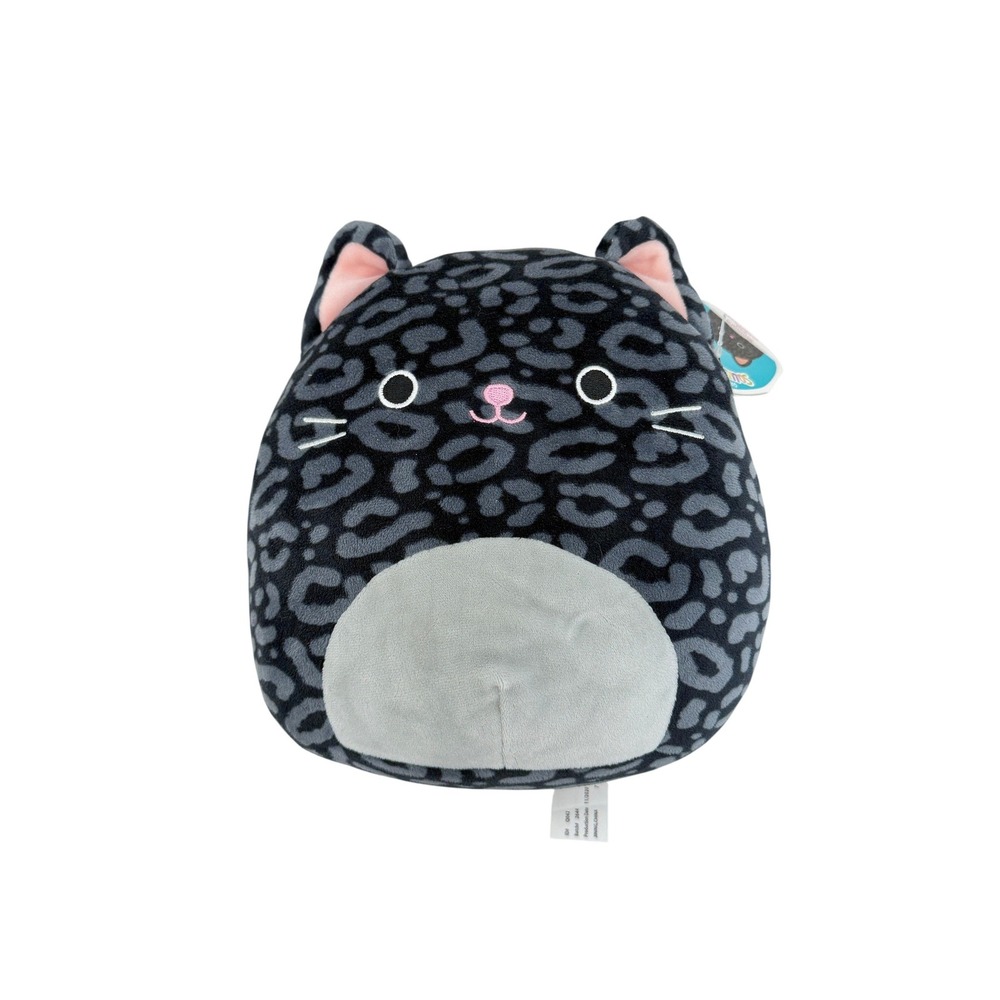 Squishmallows 8 Inch Xiomara Black Panther Leopard Print Plush Kellytoy NWT - Picture 1 of 6